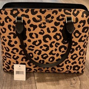 NEVER USED Kate Spade Darcy Graphic Leopard Satchel